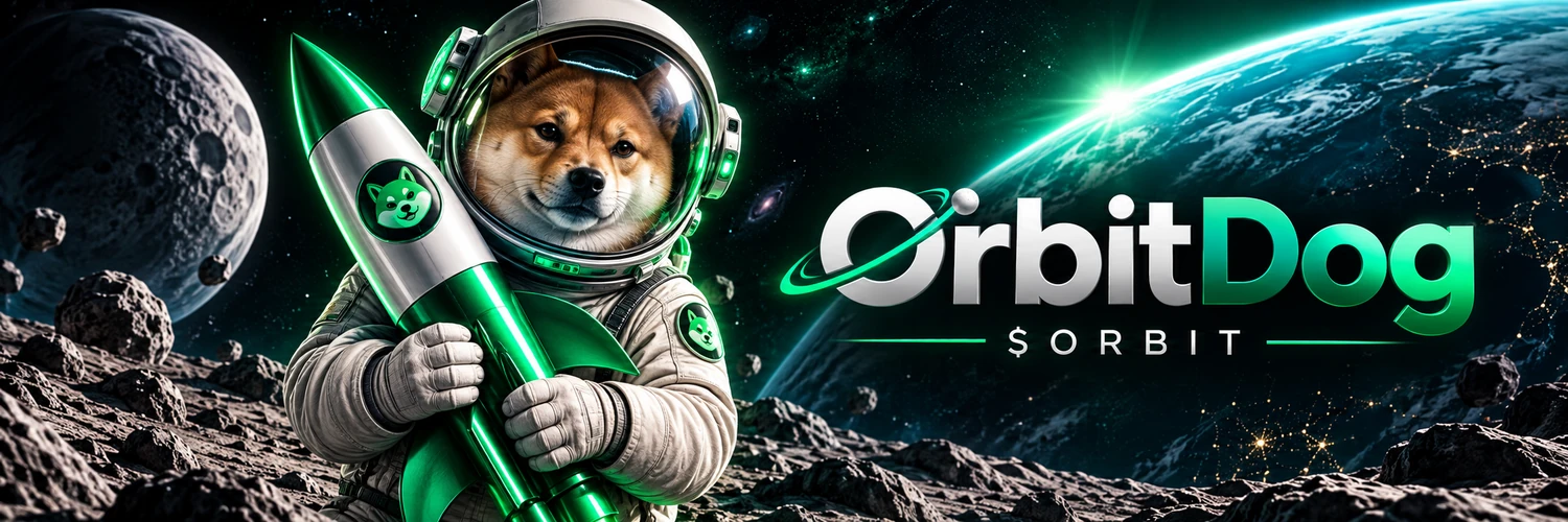 OrbitDog astronaut Shiba holding a green rocket in space